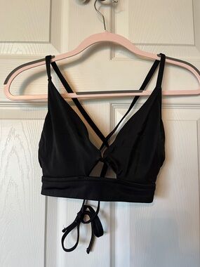 Black Strappy Bikini Top